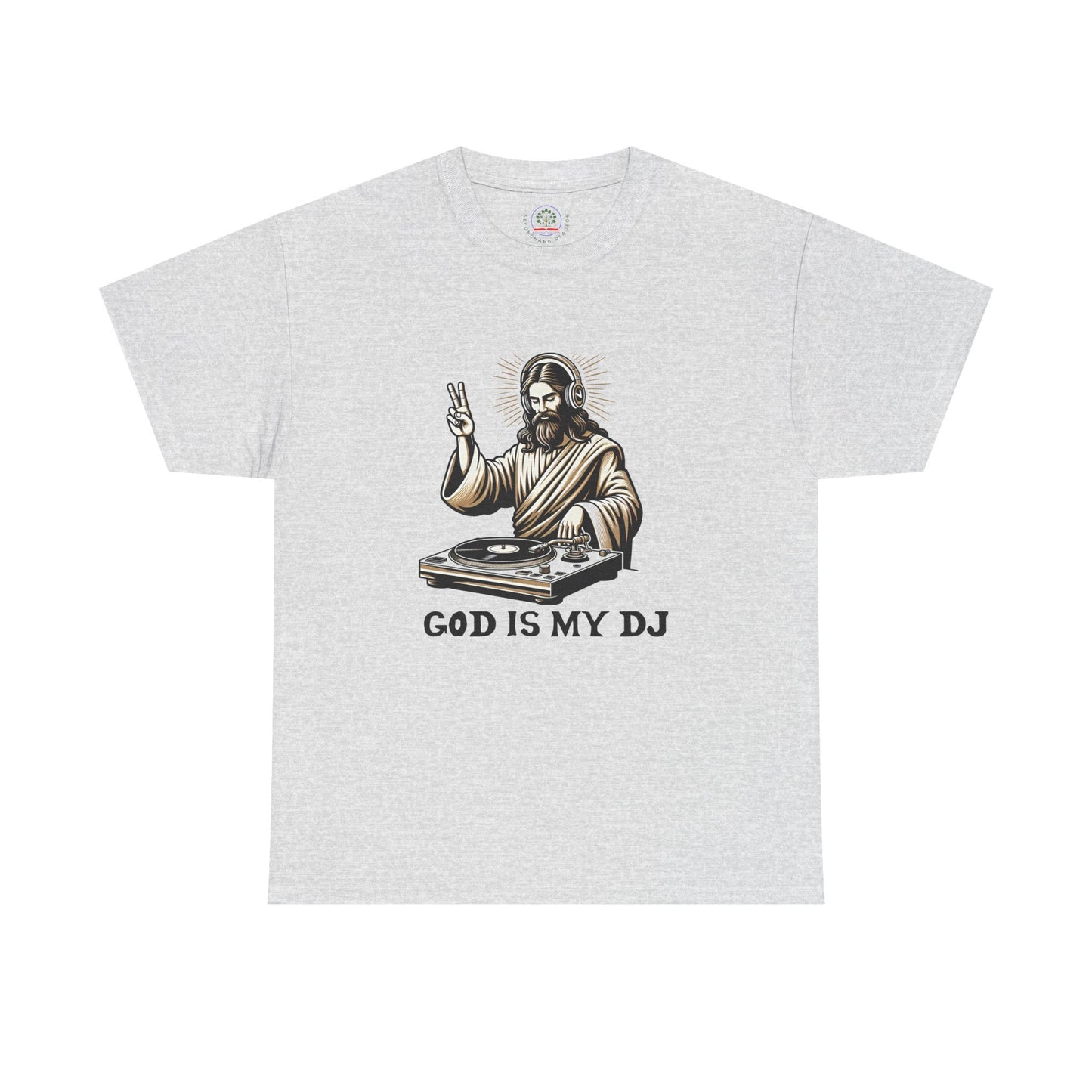 God is My DJ Funny Music Lover Gift Unisex Tee, Christian Humor Shirt, Softstyle T-Shirt