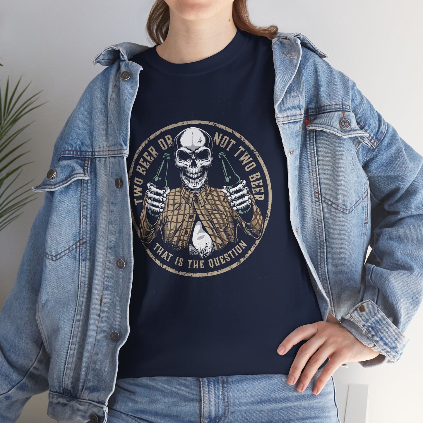 Funny Halloween Skeleton Tee, Two Beer or not Two Beer, Halloween Party Shirt