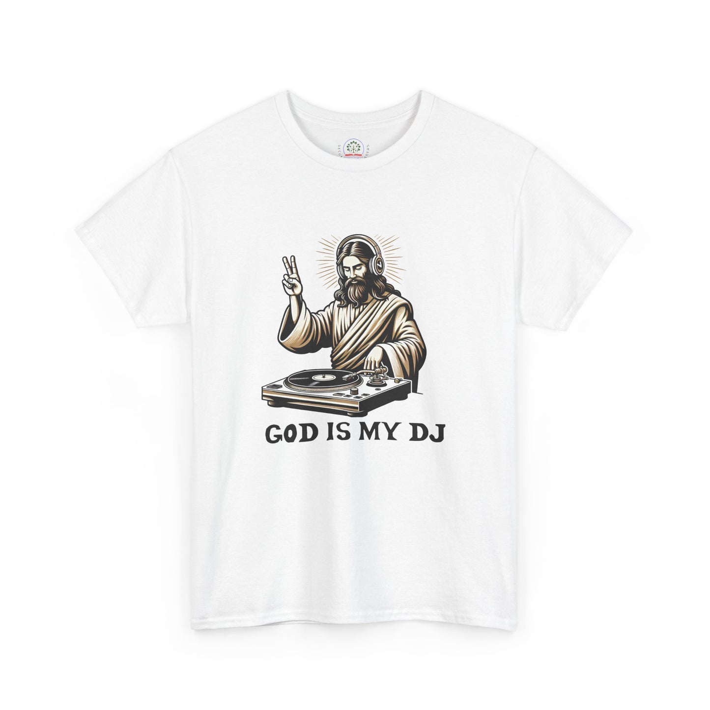 God is My DJ Funny Music Lover Gift Unisex Tee, Christian Humor Shirt, Softstyle T-Shirt