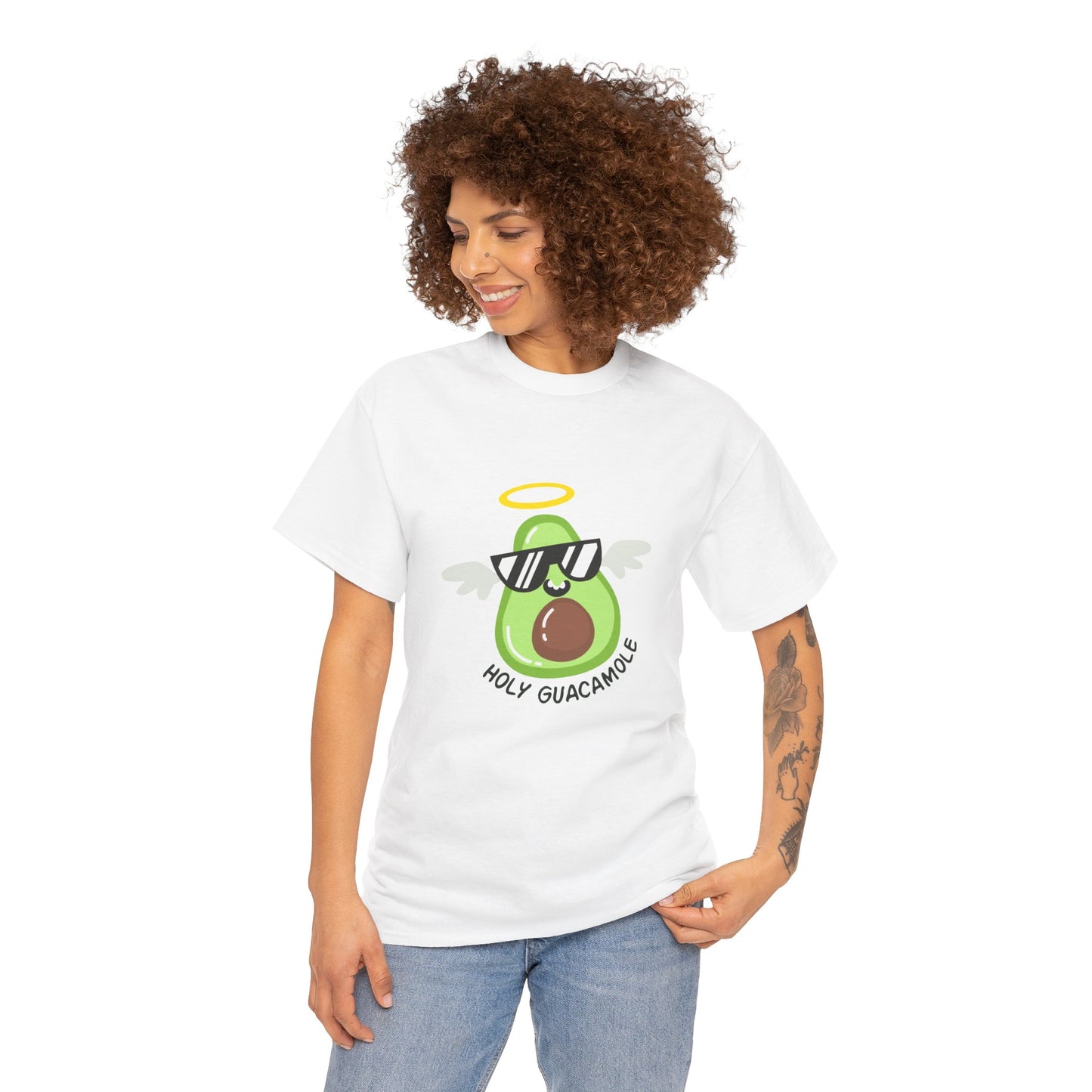 Holy Guacamole Avocado Tee, Unisex T-Shirt for Foodies, Casual Wear, Summer