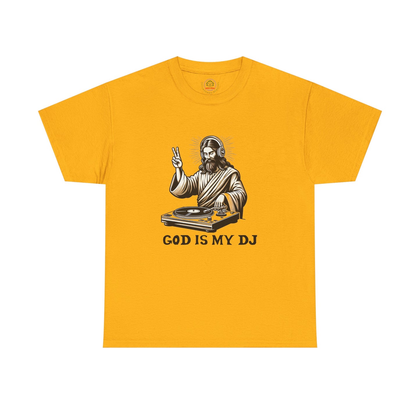 God is My DJ Funny Music Lover Gift Unisex Tee, Christian Humor Shirt, Softstyle T-Shirt
