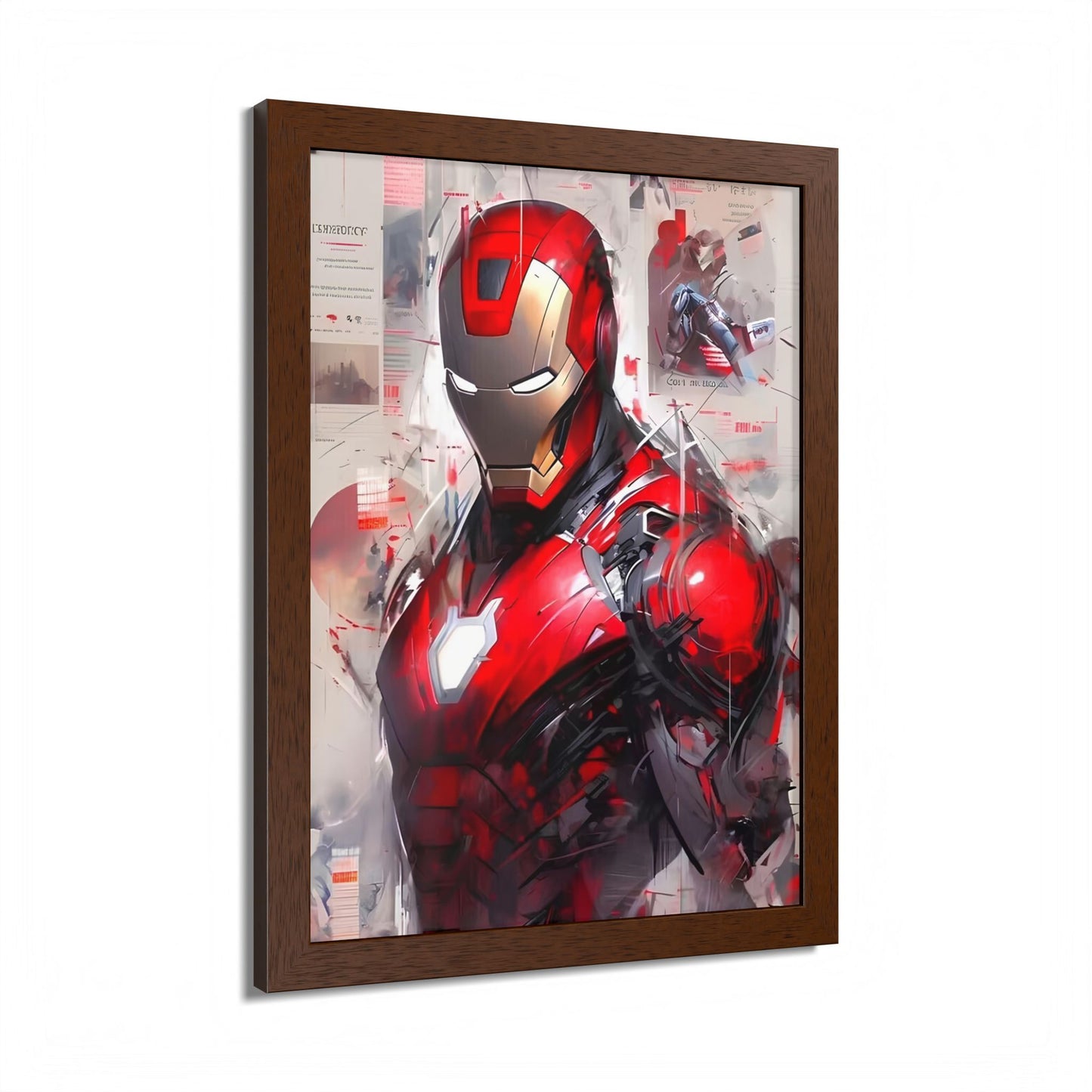 Ironman Poster, Comic Book Decor, Framed Wall Art, Marvel Art Gift, Geek Home