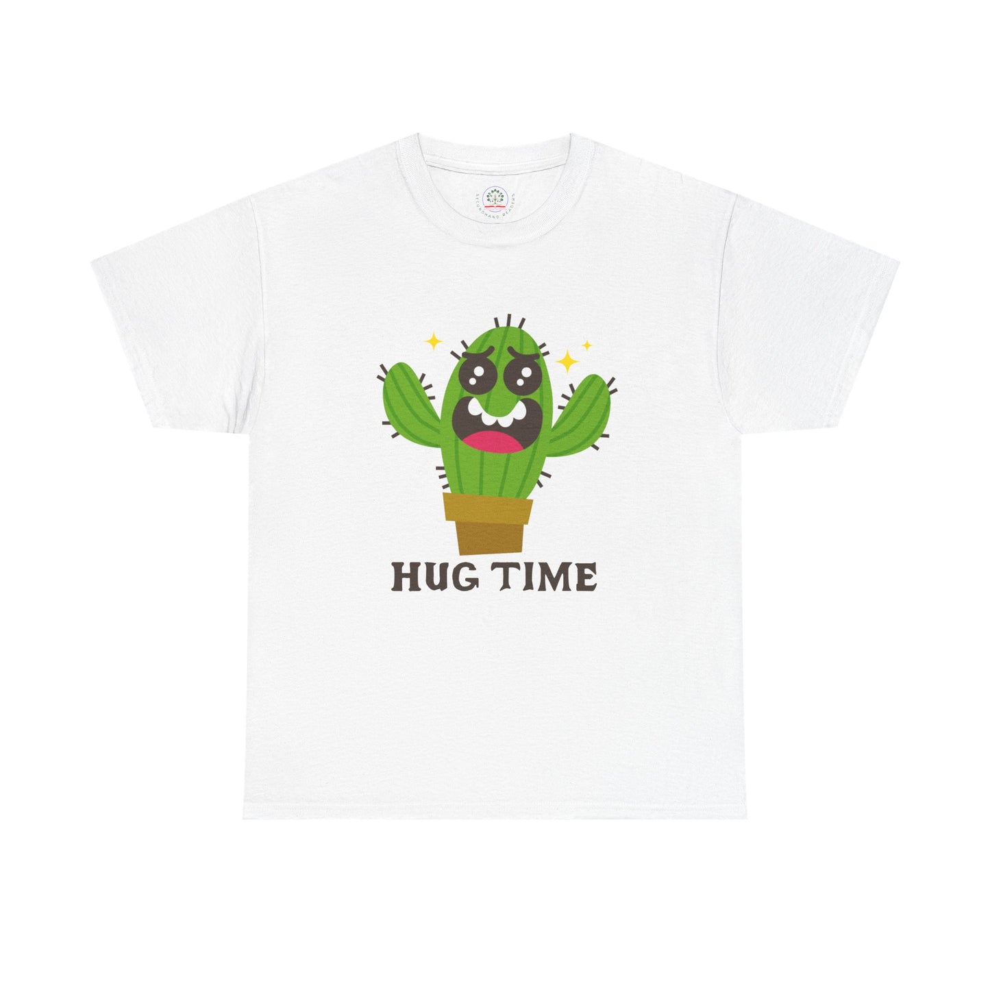 Cactus Hug Time T-Shirt, Plant Lover Gift, Funny Unisex Tee, Succulent Graphic