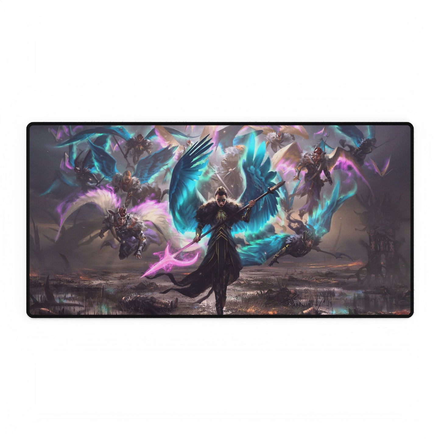 Gaming Desk Mat, Rampage of the Valkyries Playmat, Mouse Pad, MTG, TCG