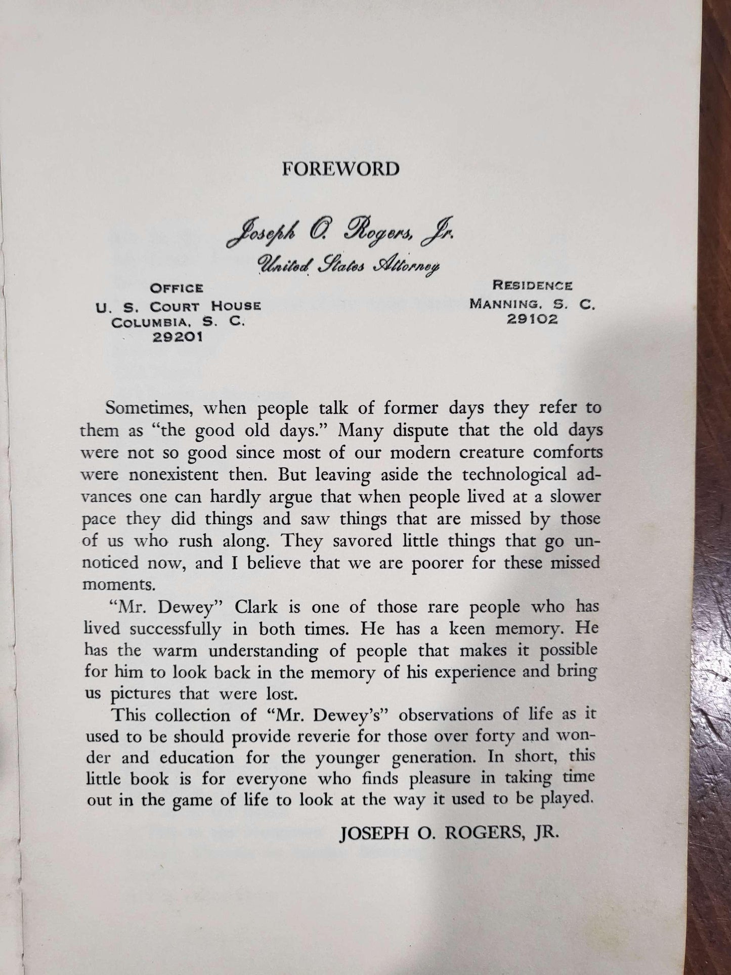 My South - G. Dewey Clark