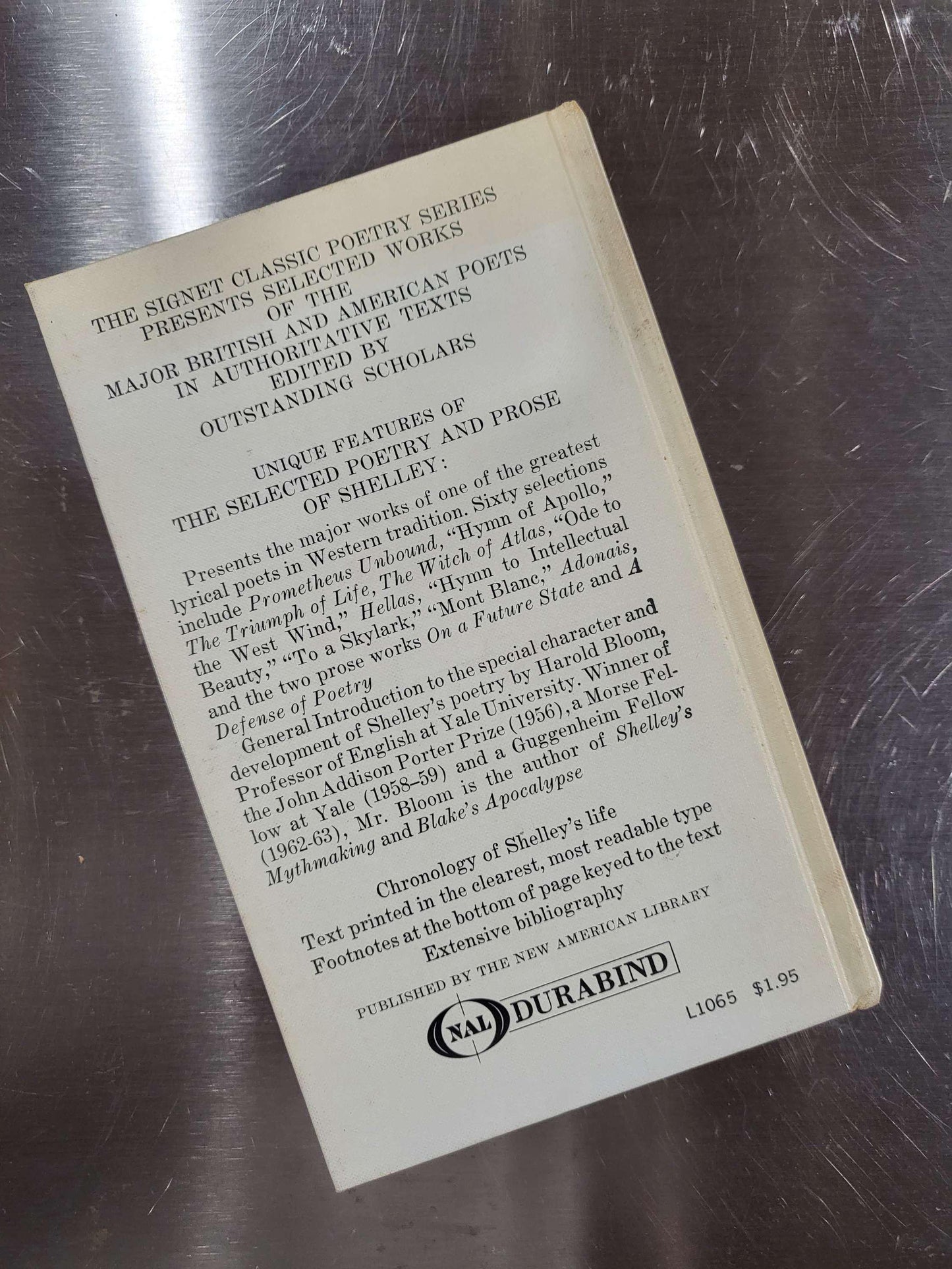 Selected Poetry and Prose of Shelley - Percy Bysshe Shelley - 1966, Hardcover