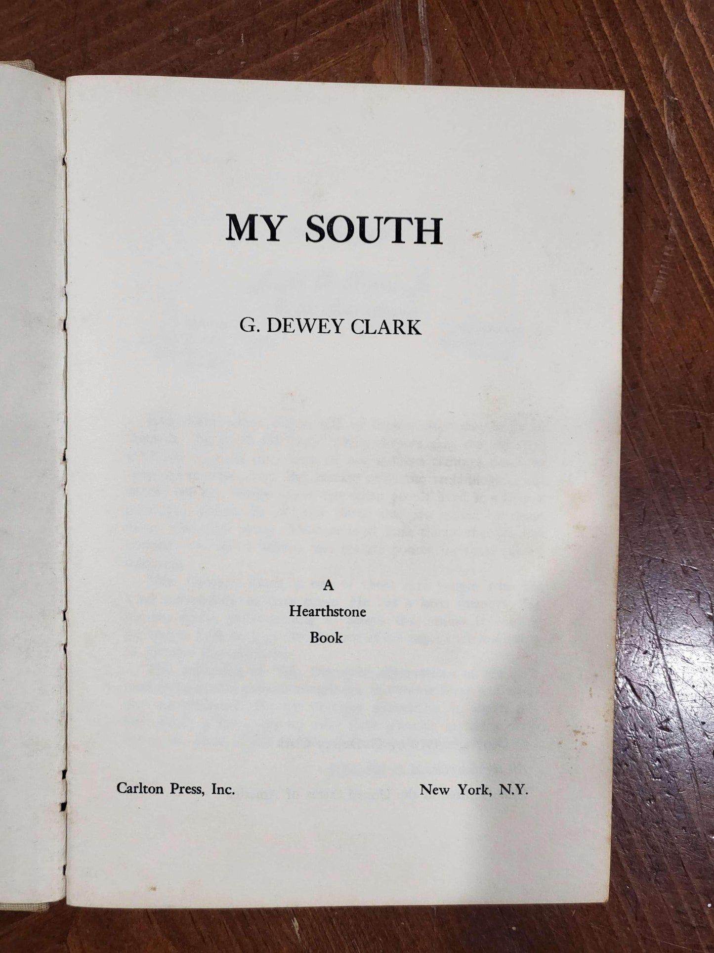 My South - G. Dewey Clark