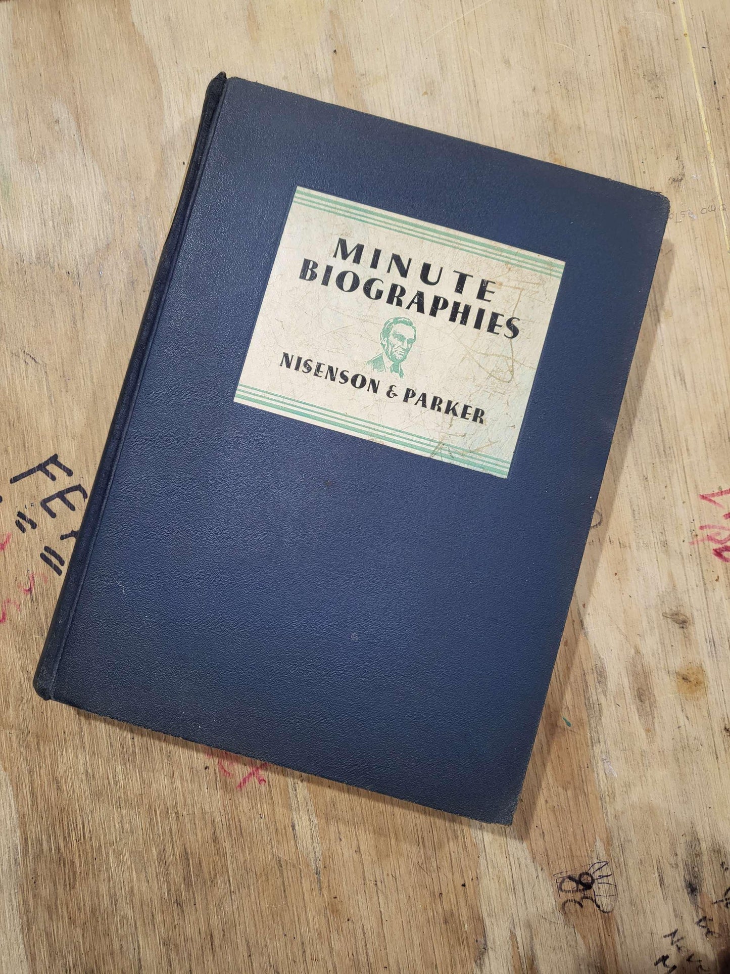 Minute Biographies - Samuel Nisenson and Alfred Parker - First Edition 1931, Hardcover