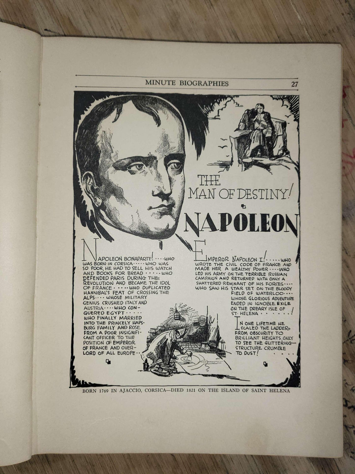 Minute Biographies - Samuel Nisenson and Alfred Parker - First Edition 1931, Hardcover