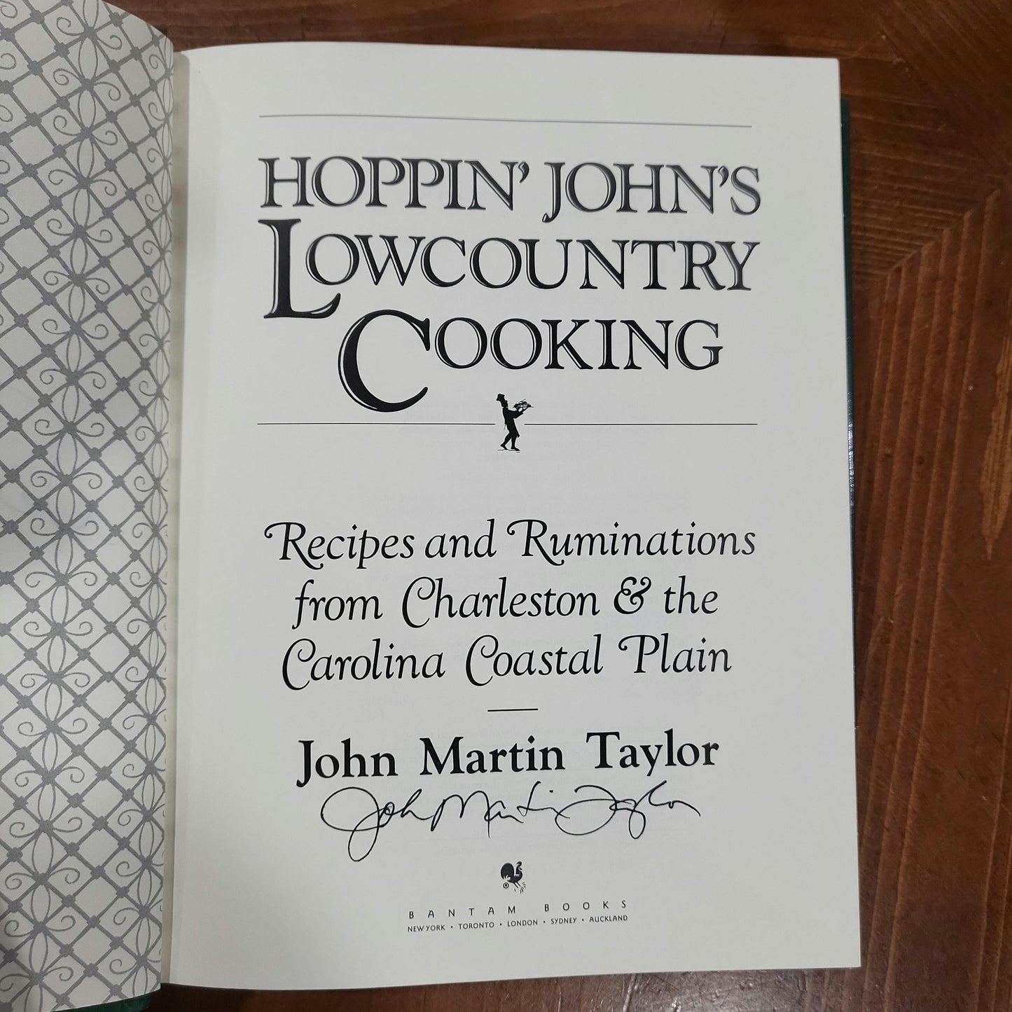 Hoppin' John's Lowcountry Cooking - John Martin Taylor - Signed by The Author - 1992, Hardcover