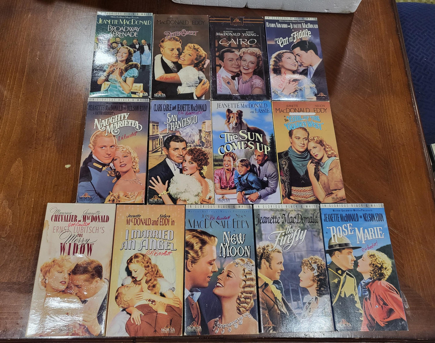 Jeanette Macdonald - 13 movies VHS Bundle Collection