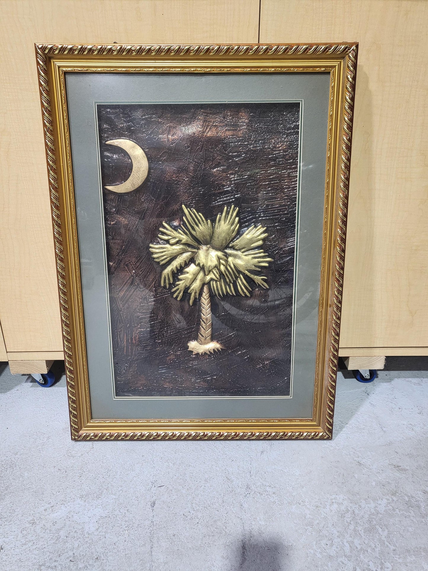 South Carolina Palmetto State Symbol Repousse Art