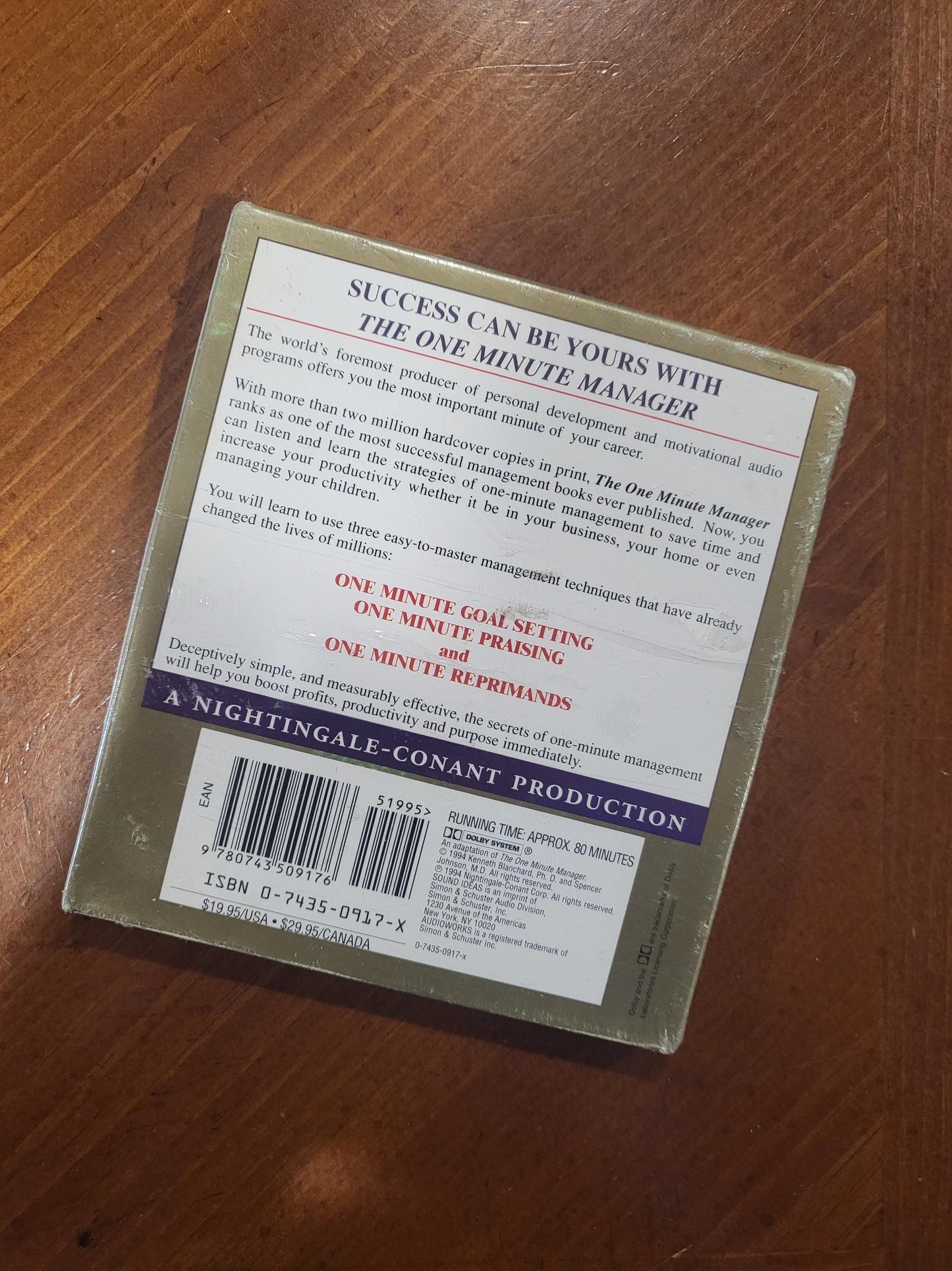 The One Minute Manager Blanchard Ph.D., Kenneth and Johnson M.D., Spencer - CD, New