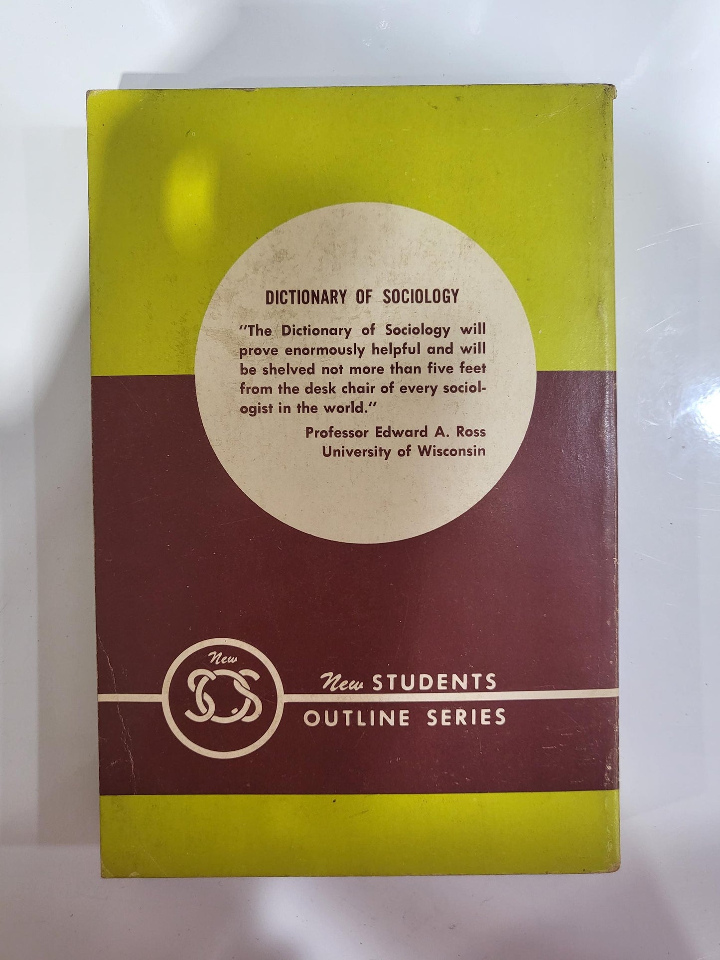 Henry Pratt Fairchild - Dictionary of Sociology - 1961, Paperback