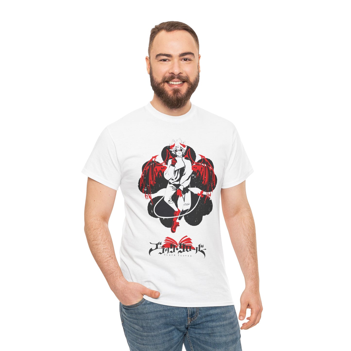 Black Clover Asta Demon Tee, Anime Inspired Graphic Casual T-Shirt Unisex