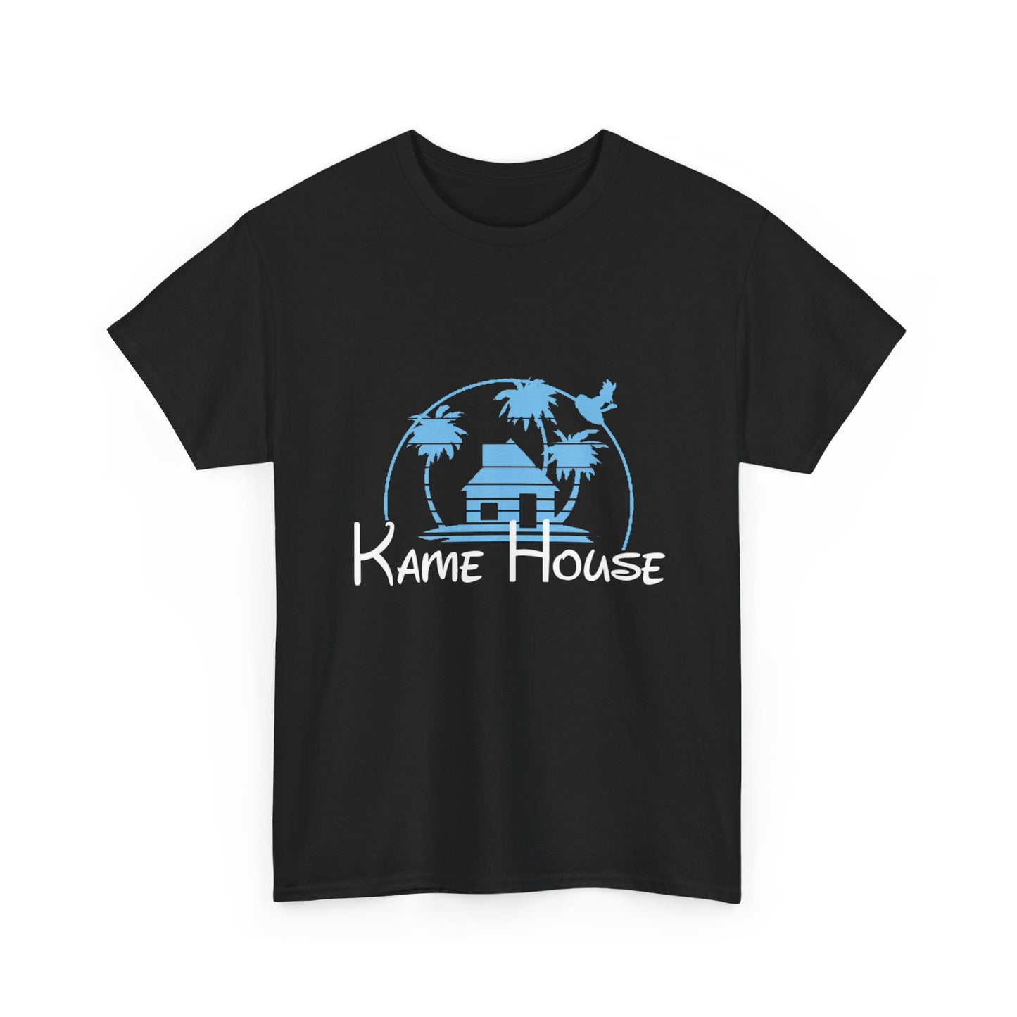 Anime Dragon Ball Inspired Kame House + Disney Buena Vista Logo T-Shirt
