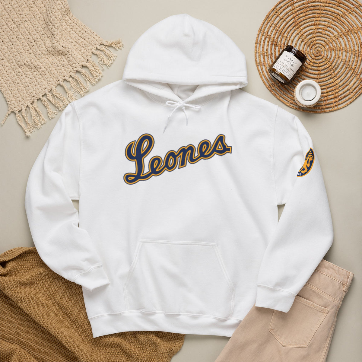Venezuelan Baseball Fan, Leones del Caracas Unisex Heavy Blend™ Hooded Sweatshirt