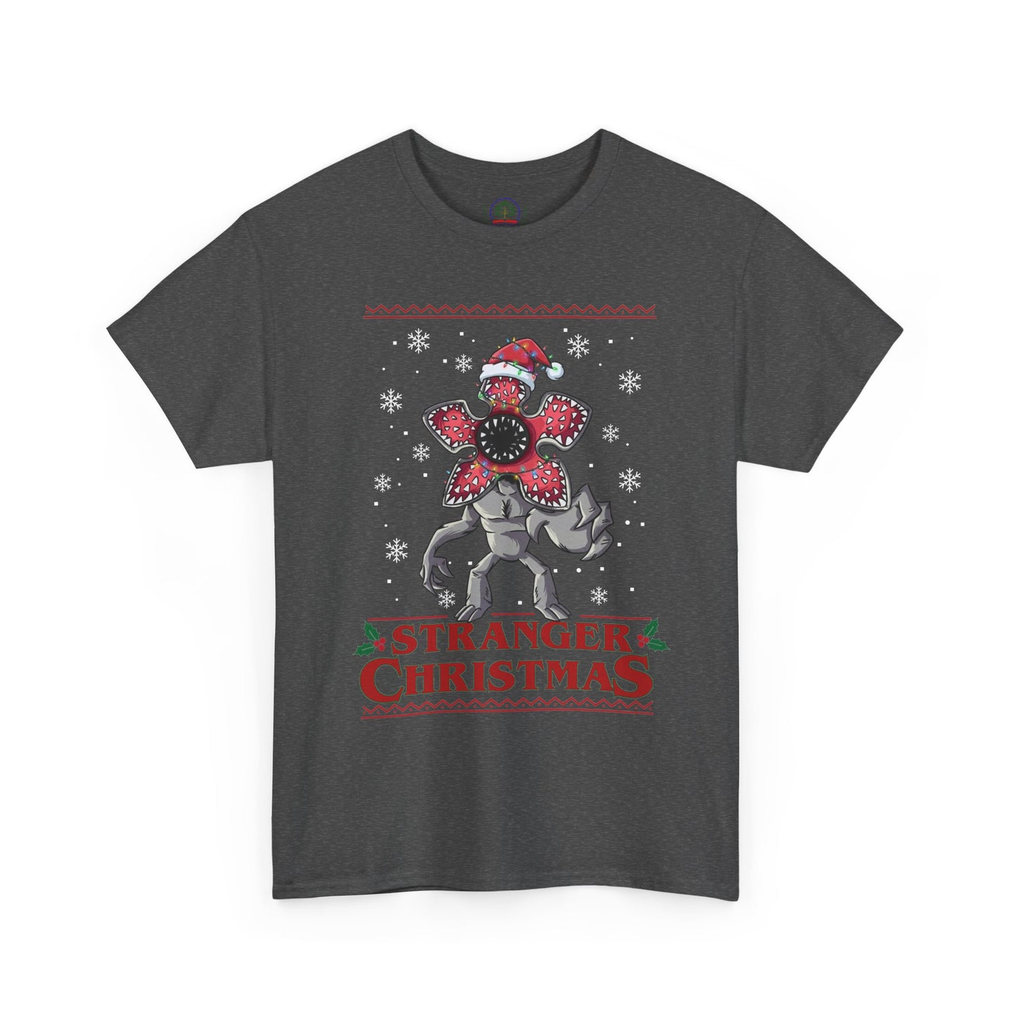 Stranger Christmas Demogorgon Tee | Holiday Horror T-Shirt Retro