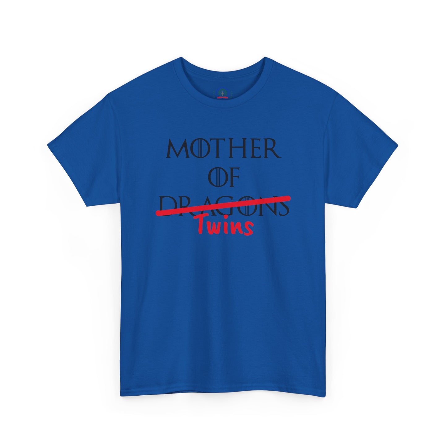 Mother of Dragons T-Shirt by Printify featuring a fiery dragon design, inspired by Song of Fire & Ice, perfect for Mother's Day.
