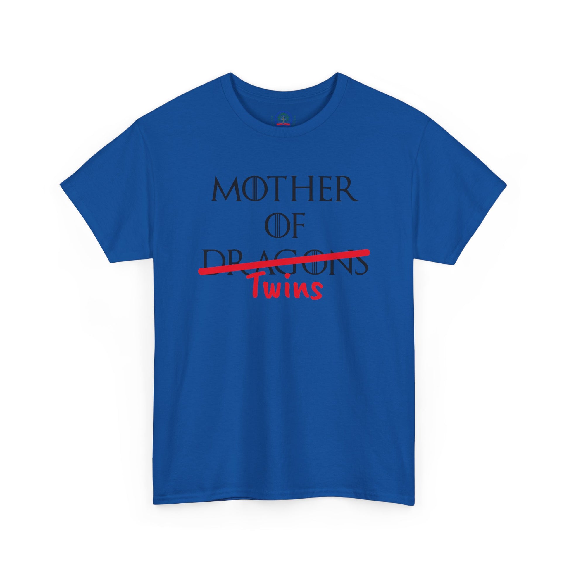 Mother of Dragons T-Shirt by Printify featuring a fiery dragon design, inspired by Song of Fire & Ice, perfect for Mother's Day.