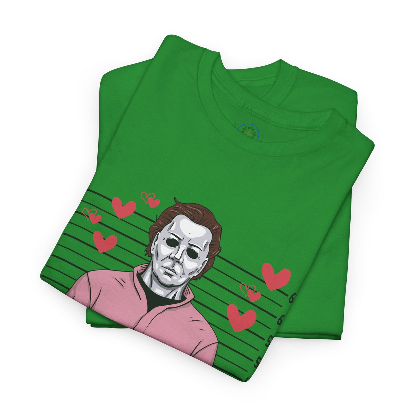 Michael Myers Mugshot T-Shirt — "If I Had Feelings They'd Be For You" Cute Horror Valentine Tee - Secondhand Readers
