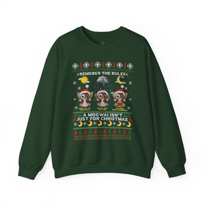 Gremlins Mogwai Ugly Christmas Sweater Crewneck Sweatshirt | Retro Holiday