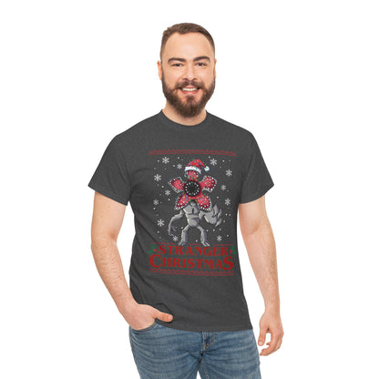 Stranger Christmas Demogorgon Tee | Holiday Horror T-Shirt Retro