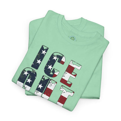 ICE OUT NOW Protest Tee, Immigration Rights Political Statement