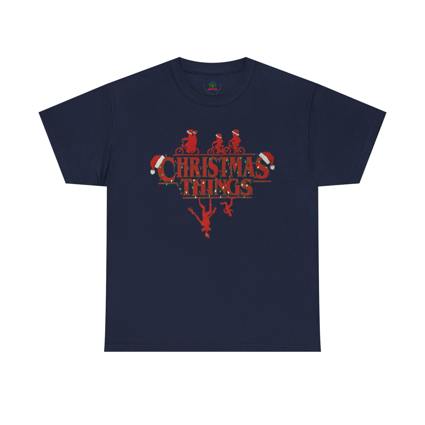 Christmas Things Retro Upside Down T-Shirt | Holiday Graphic Tee