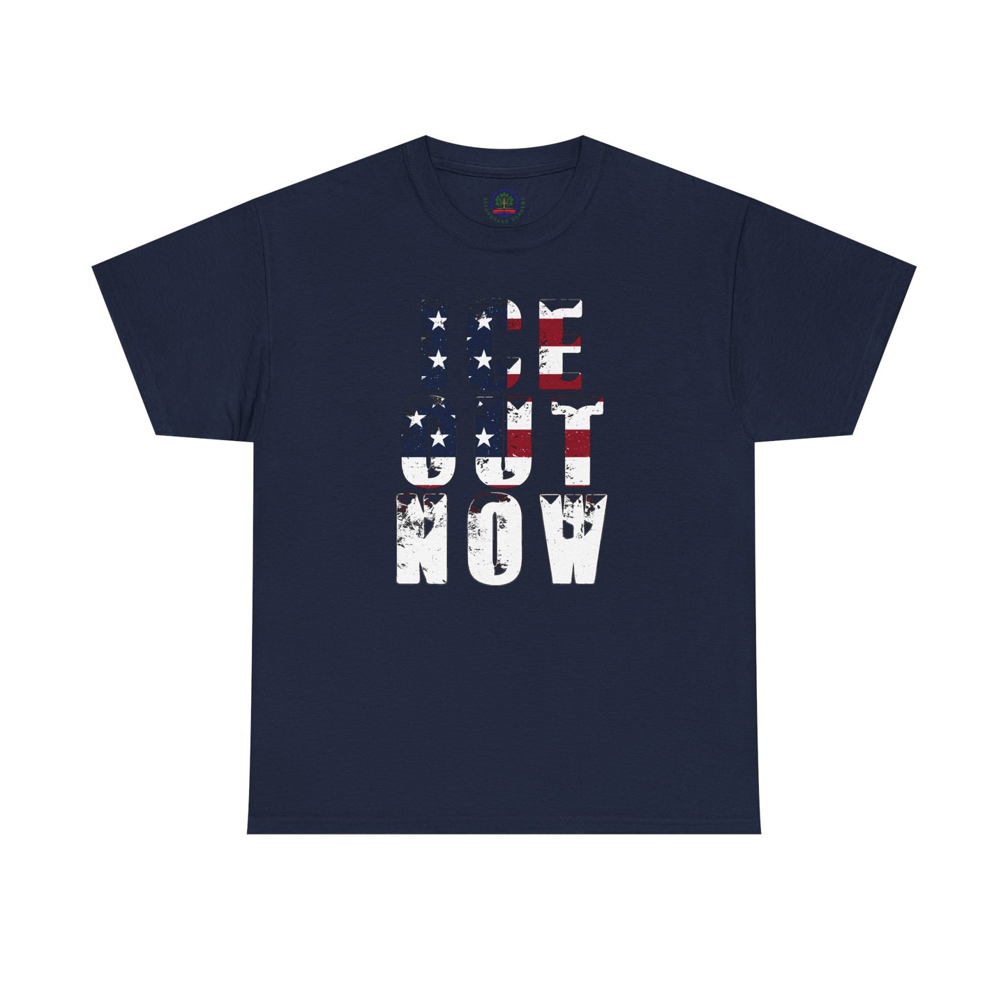 ICE OUT NOW Protest Tee, Immigration Rights Political Statement