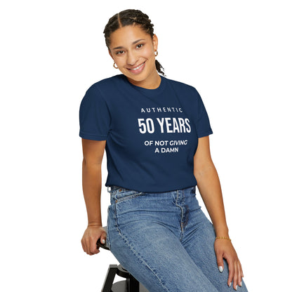 Many Years of Not Giving a Damn T-Shirt — Funny Custom Age Birthday Tee