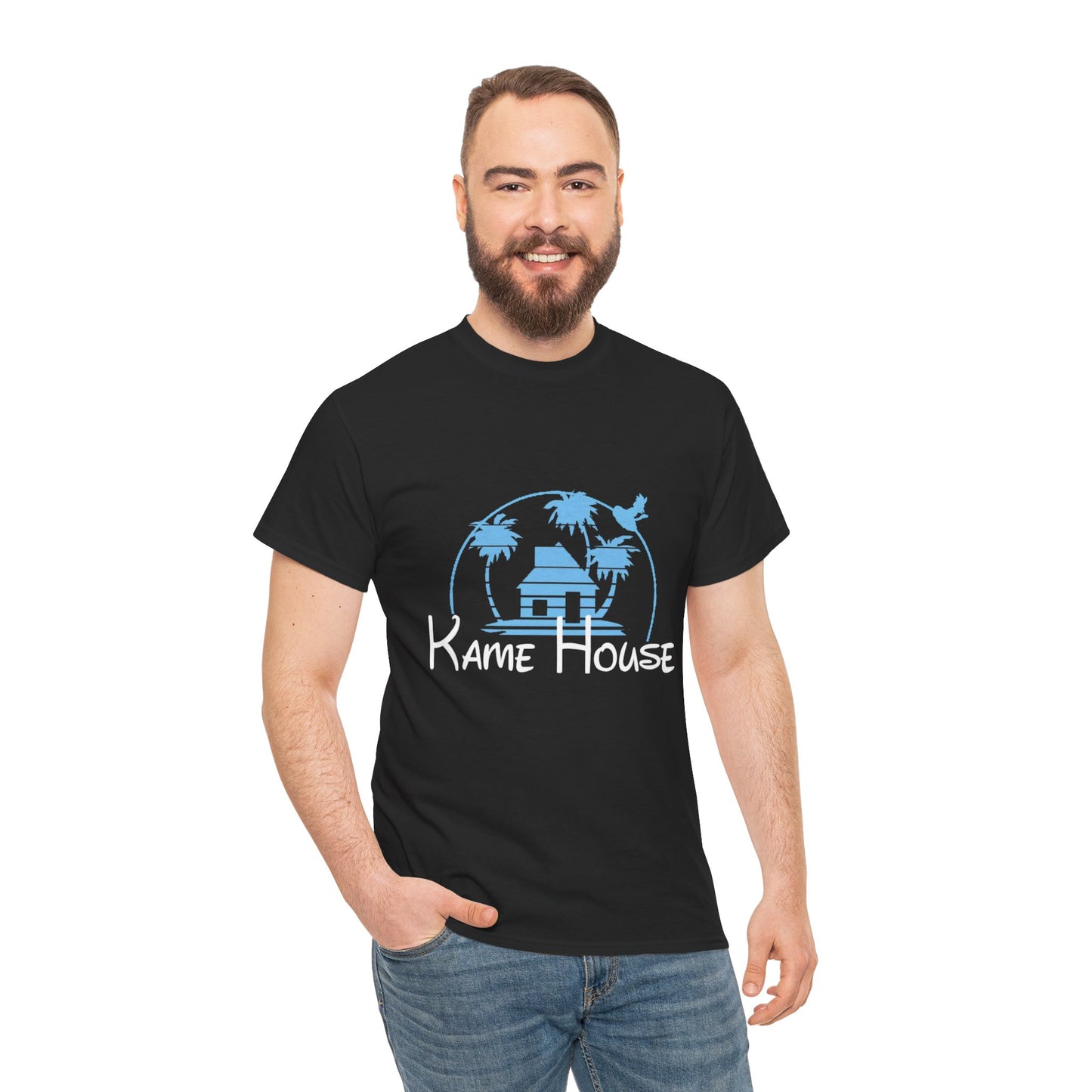 Anime Dragon Ball Inspired Kame House + Disney Buena Vista Logo T-Shirt