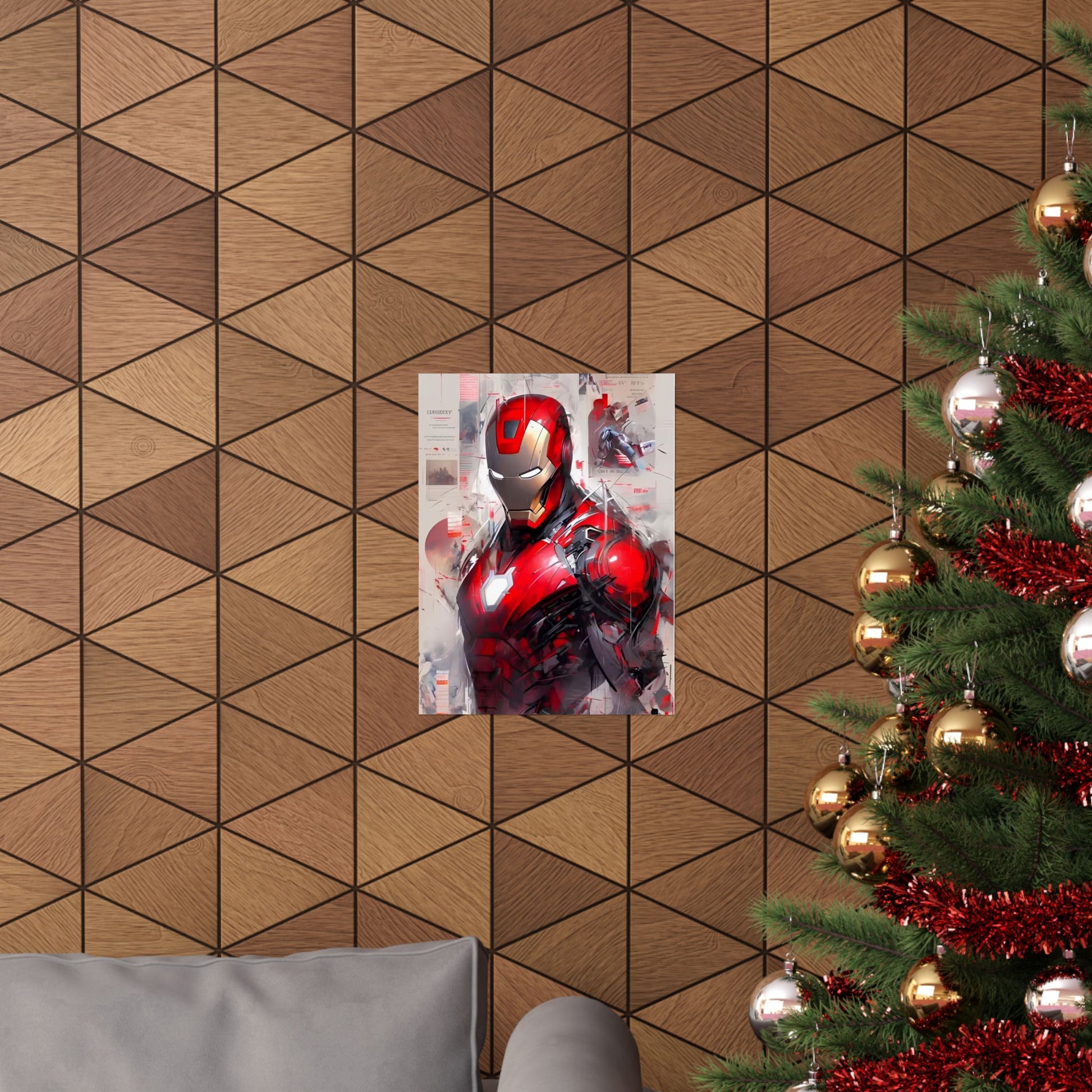 Ironman Poster, Matte Vertical Poster, Marvel Artwork, Drawing Style, Comic Book - Secondhand Readers