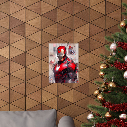 Ironman Poster, Matte Vertical Poster, Marvel Artwork, Drawing Style, Comic Book - Secondhand Readers