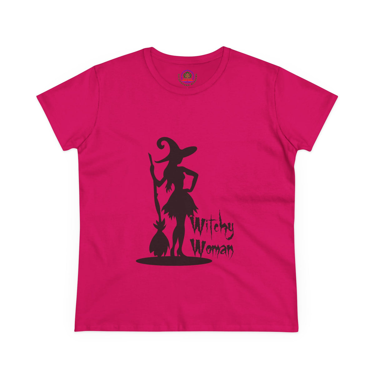 Witchy Woman Tee, Halloween Shirt, Women's Midweight Cotton Tee, Spooky Gift
