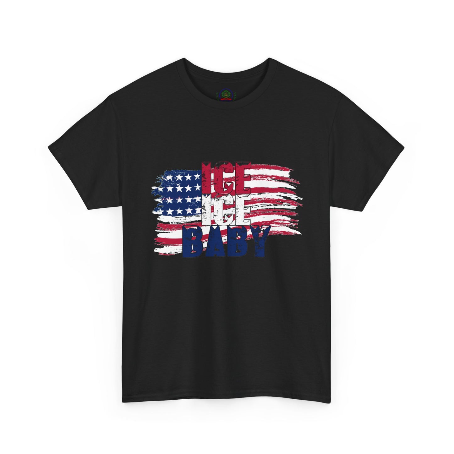 Ice Ice Baby American Flag T-Shirt, Patriotic Tee, America First, USA - Secondhand Readers