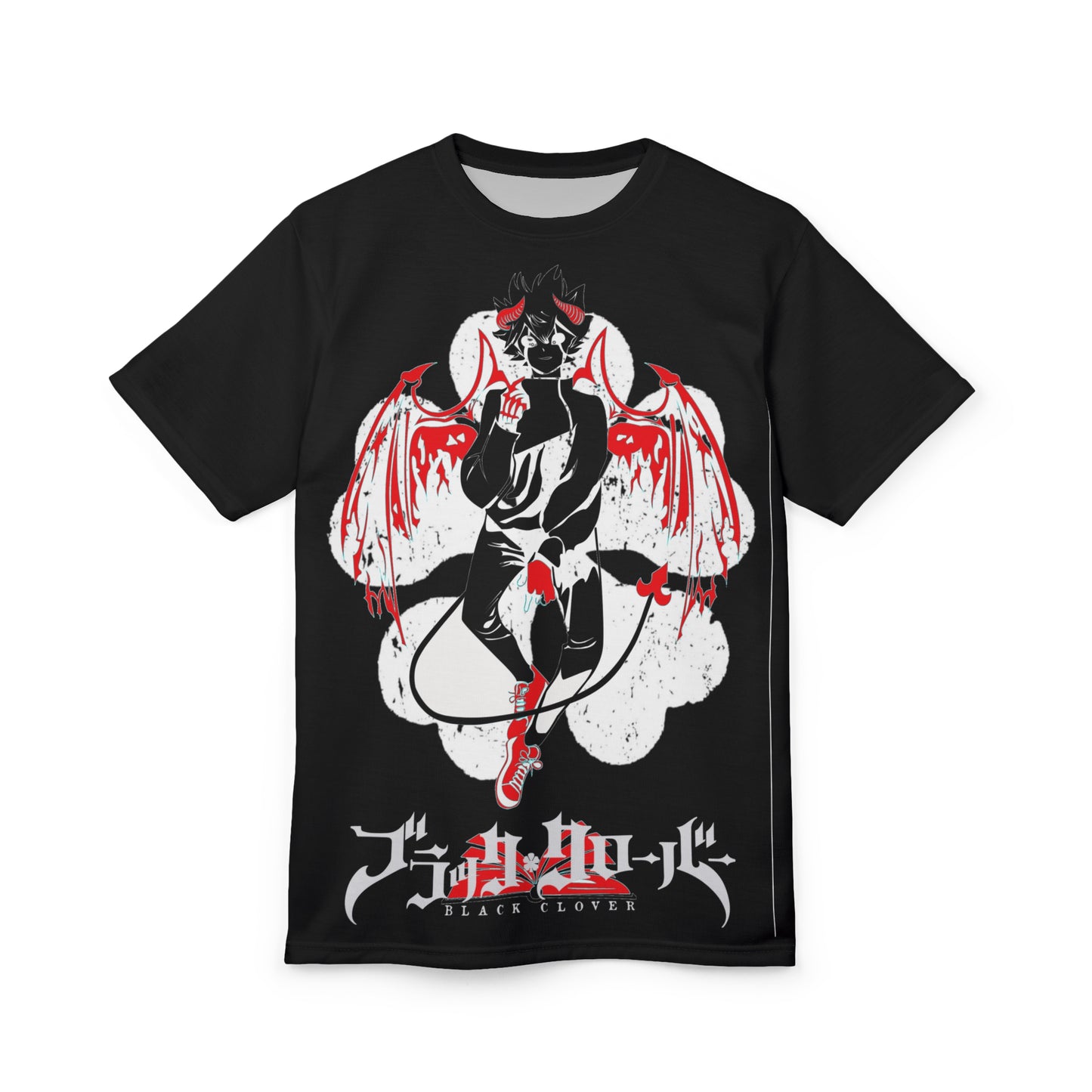 Black Clover Anime Unisex Tee, Asta Demon Print Shirt for Manga Fans, Japanese