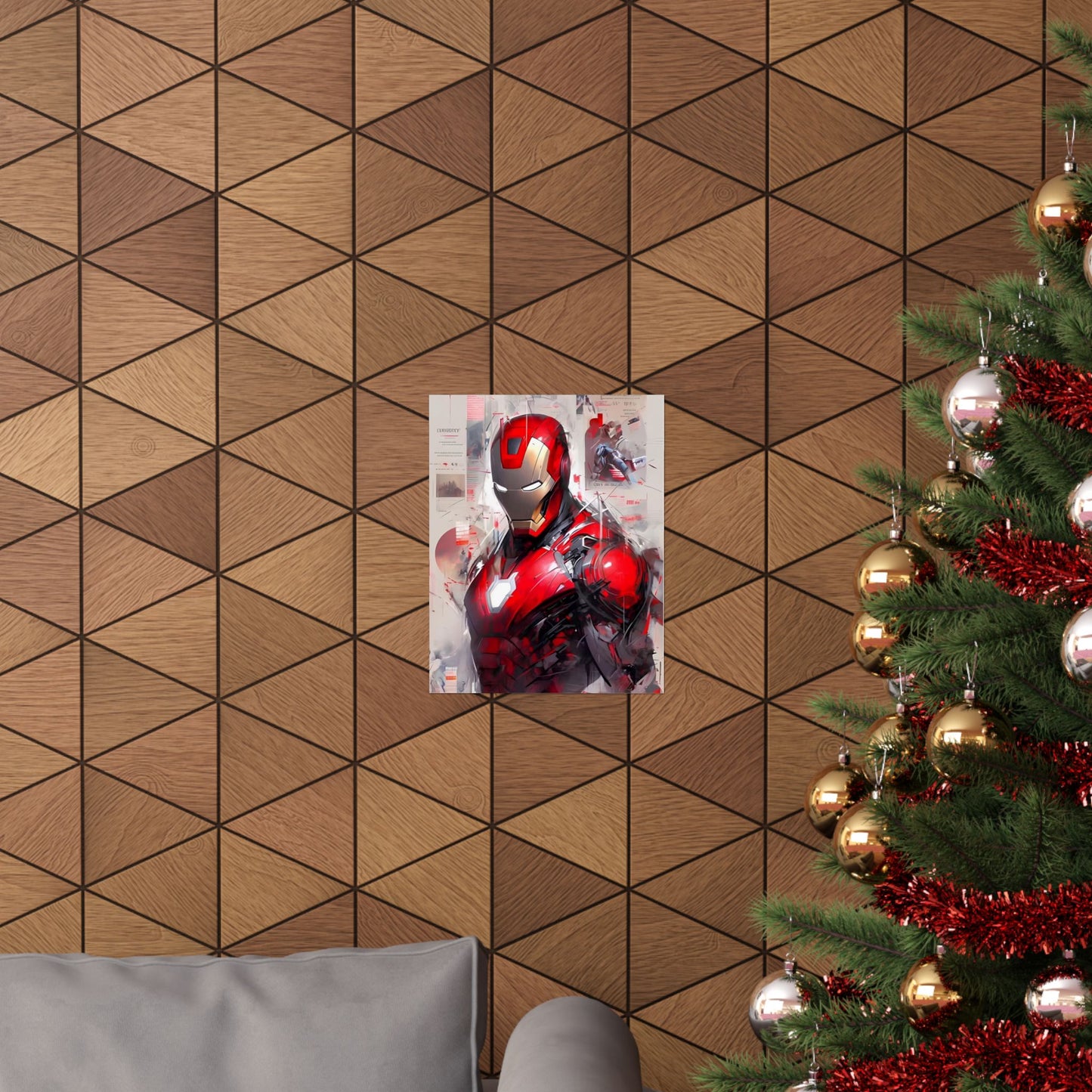 Ironman Poster, Matte Vertical Poster, Marvel Artwork, Drawing Style, Comic Book - Secondhand Readers