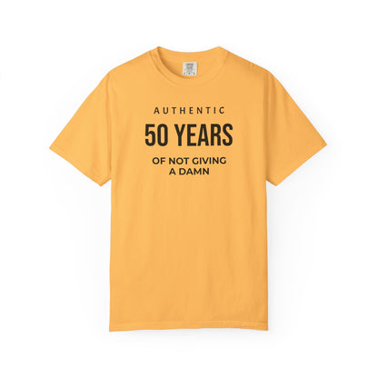 Many Years of Not Giving a Damn T-Shirt — Funny Custom Age Birthday Tee