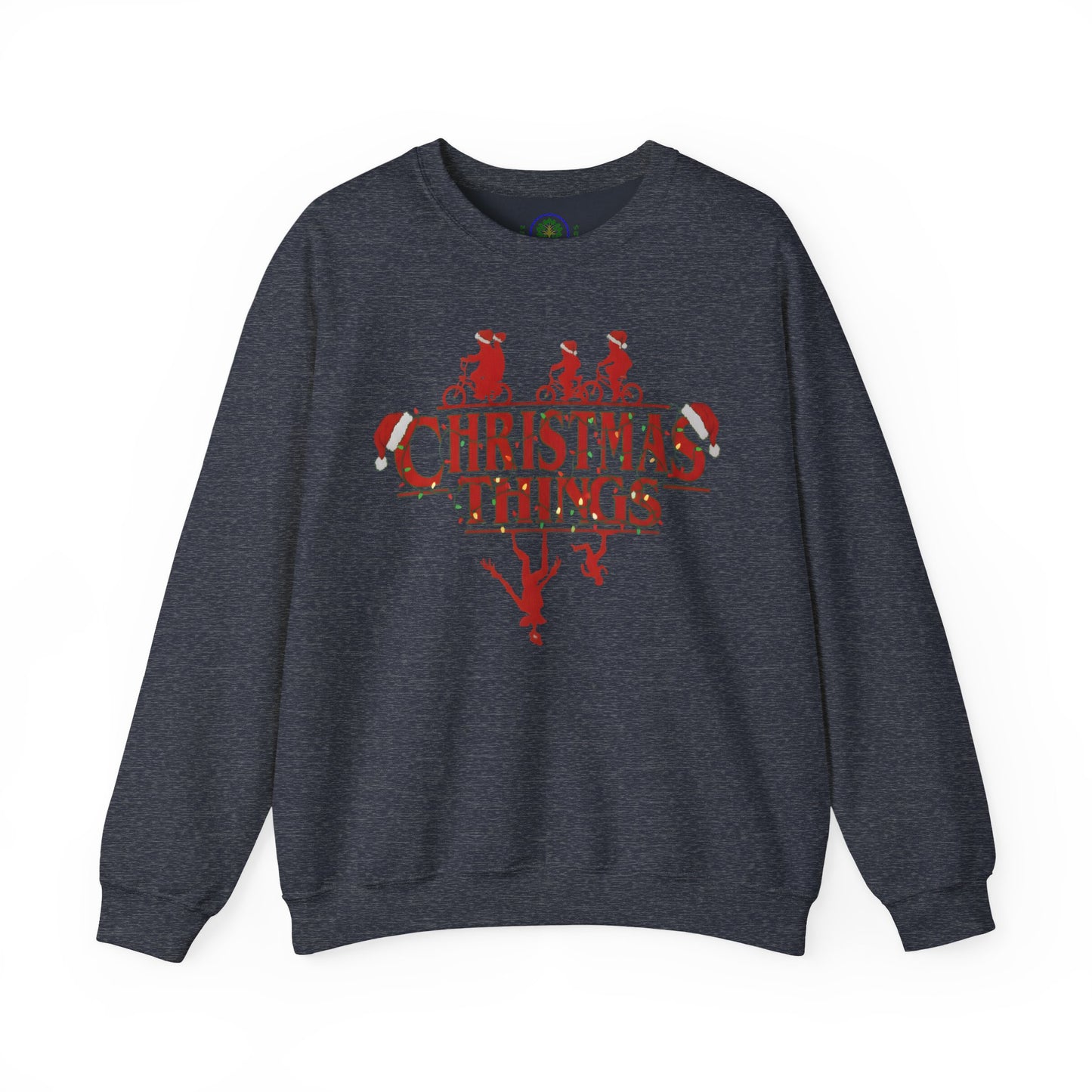 Christmas Things Sweatshirt | Stranger Style Retro Holiday Graphic  | The Upsidedown