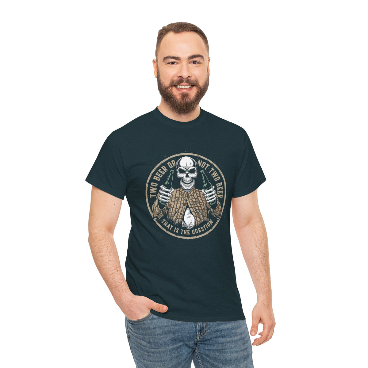 Funny Halloween Skeleton Tee, Two Beer or not Two Beer, Halloween Party Shirt