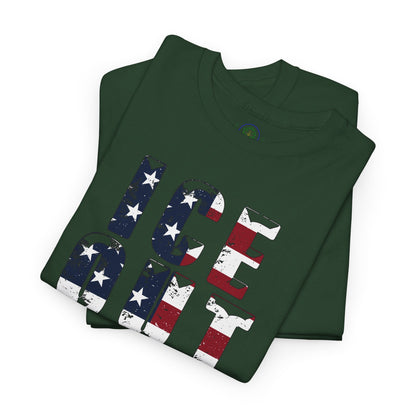 ICE OUT NOW Protest Tee, Immigration Rights Political Statement