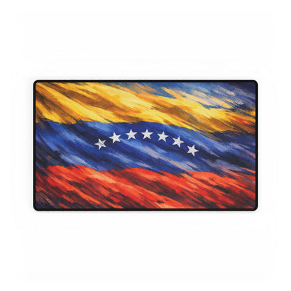 Venezuela Before Chávez Desk Mat, Venezuelan Flag Playmat, Office Decor, Workstation Accessory, Gaming Mousepad, Computer Desk Organizer