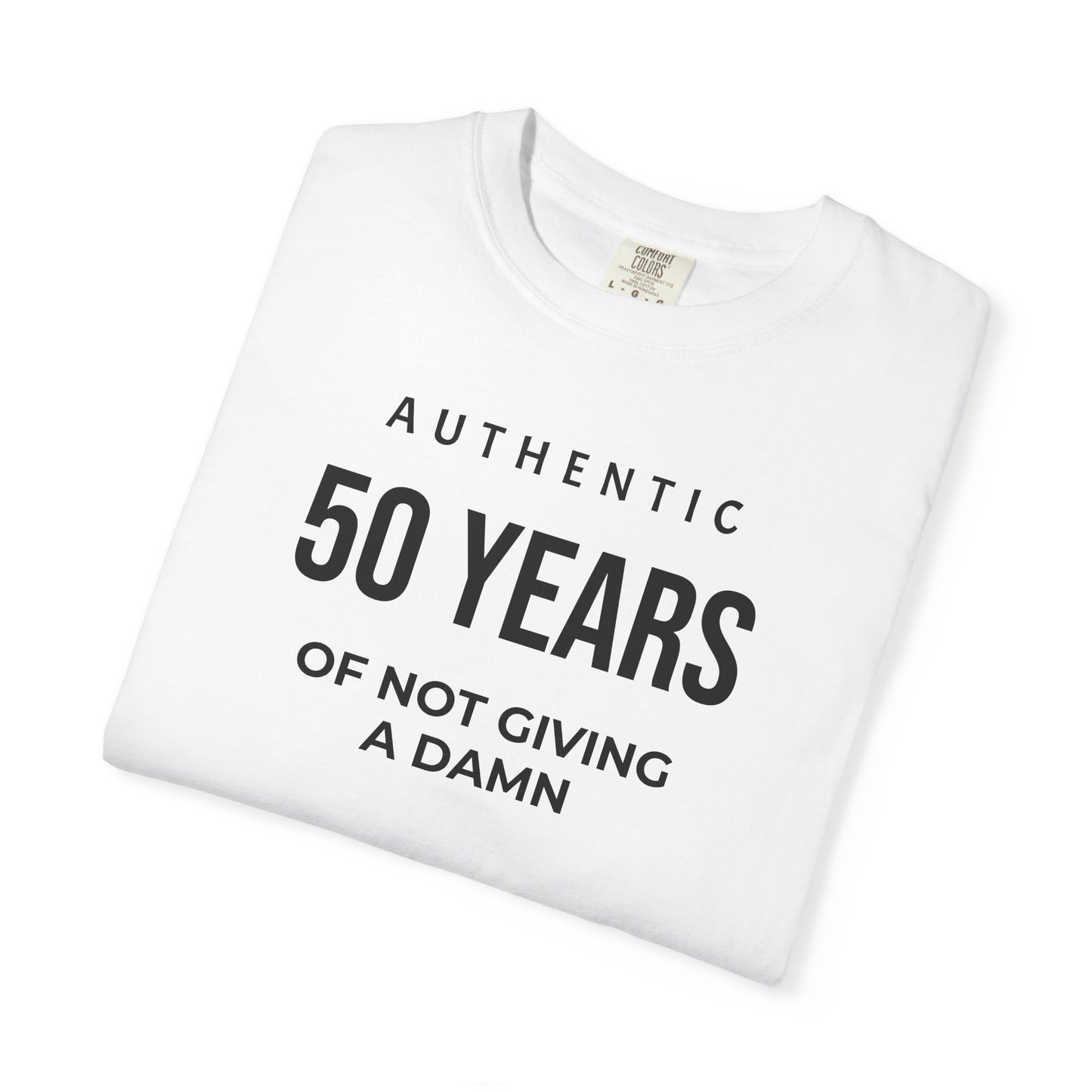Many Years of Not Giving a Damn T-Shirt — Funny Custom Age Birthday Tee