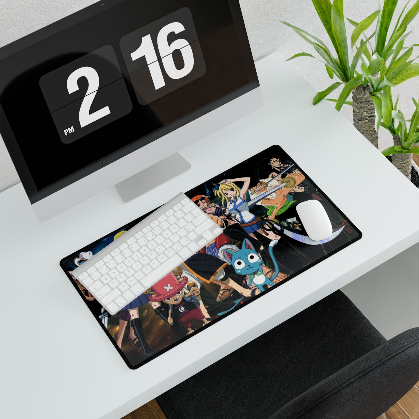 Anime-Inspired Fairy Tail & One Piece Crossover Desk Mat | Gaming Playmat