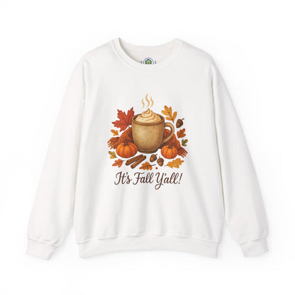 Fall Vibes Crewneck Sweatshirt, Cozy Autumn Graphic Shirt, It's Fall Y'all