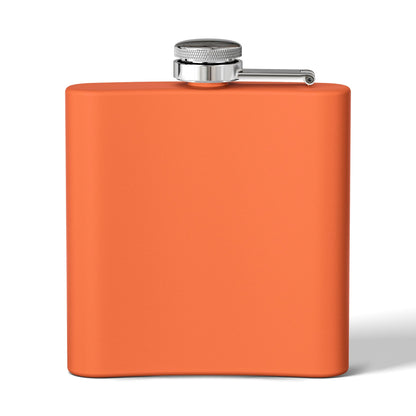 Stainless steel 6oz flask featuring the "I Solemnly Swear I Am Up To No Good" design, ideal for carrying beverages discreetly.