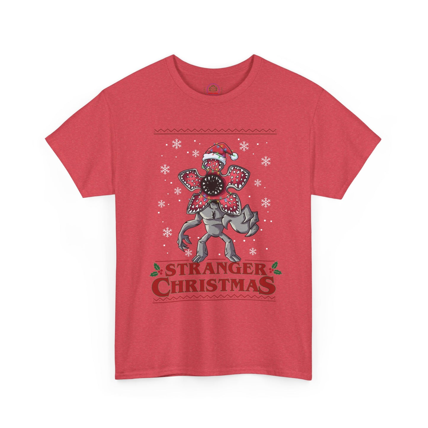 Stranger Christmas Demogorgon Tee | Holiday Horror T-Shirt Retro