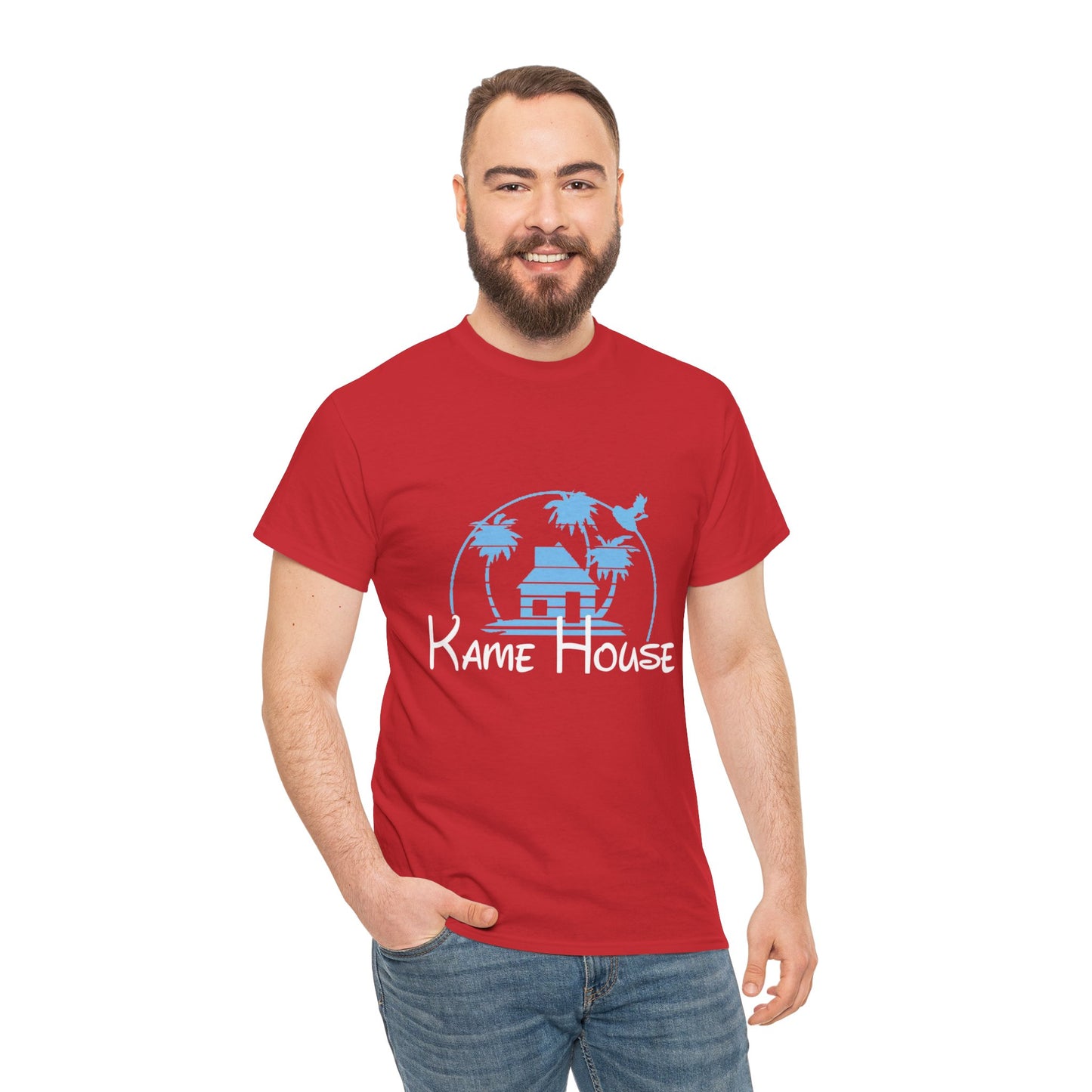 Anime Dragon Ball Inspired Kame House + Disney Buena Vista Logo T-Shirt