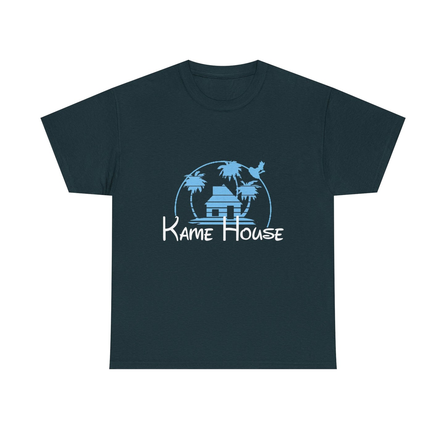 Anime Dragon Ball Inspired Kame House + Disney Buena Vista Logo T-Shirt